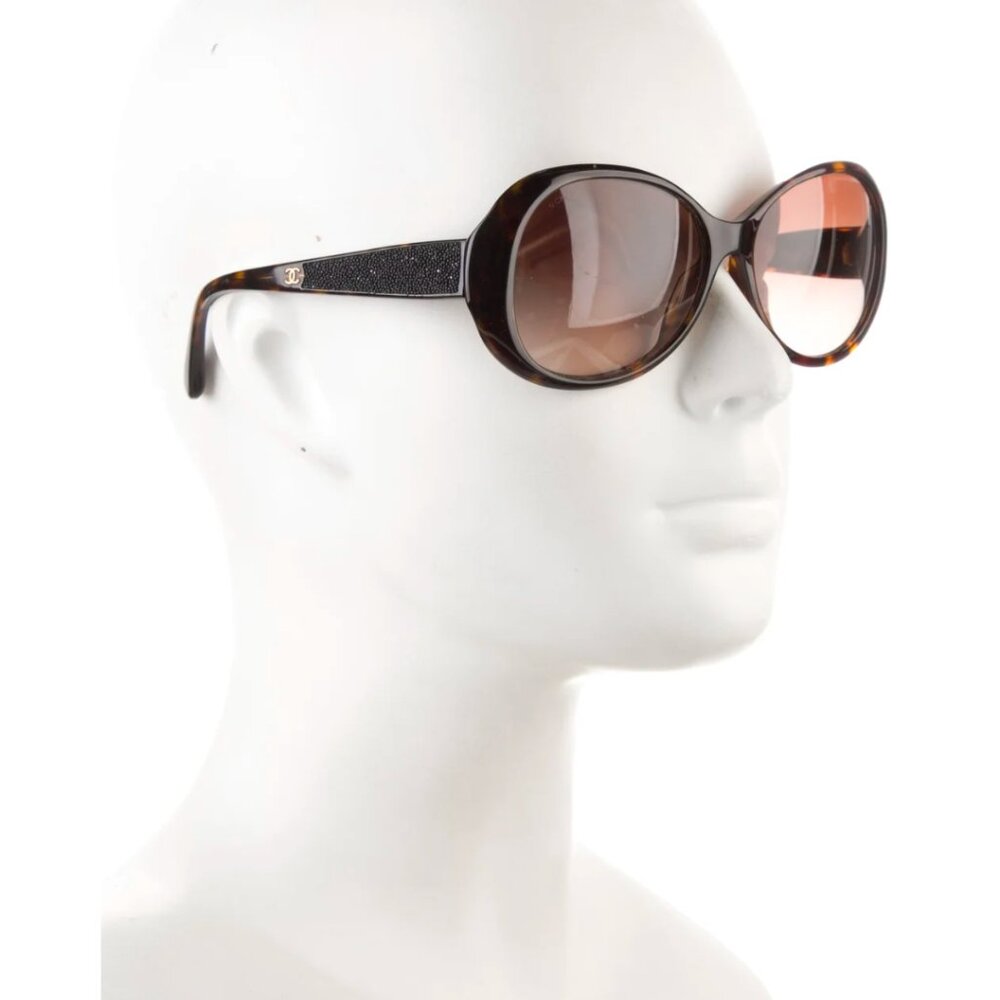 Chanel Interlocking CC Tortoiseshell Acetate Retro Y2k Sunglasses - Picture 10 of 14